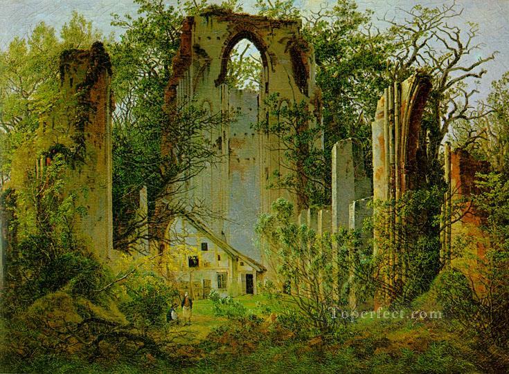Eldena Ruin CDF Romantic landscape Caspar David Friedrich woods forest Oil Paintings